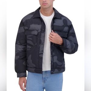 Hudson Men's Vintage Inspired Puffer Trucker Jacket